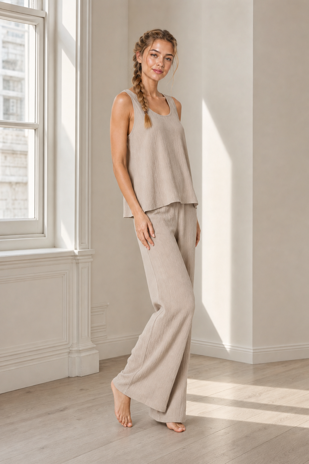 Harbour 45 layering set turned drape view