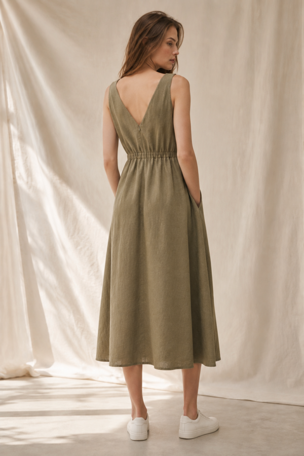 Fern 06 midi dress back or construction