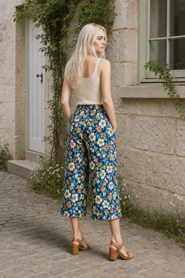 Fern 14 crop trouser back or construction