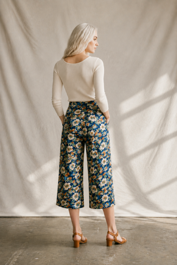 Fern 44 crop trouser back or construction