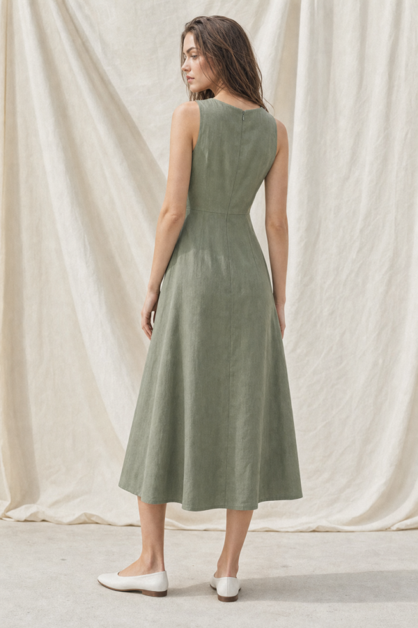 Fern 56 midi dress back or construction