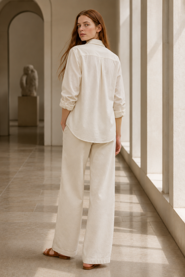 Stone 58 cotton shirt back or construction
