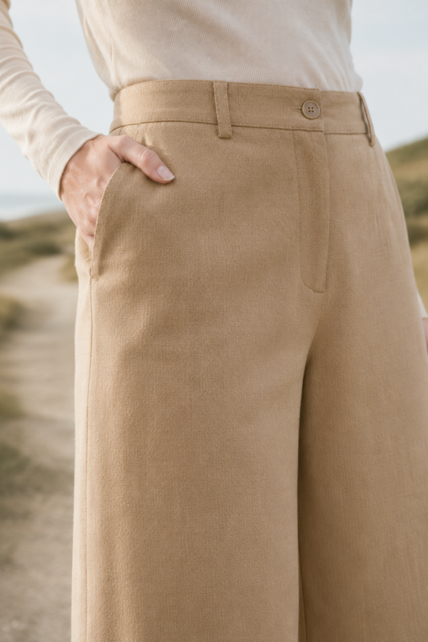 Chapter 59 crop trouser fabric detail