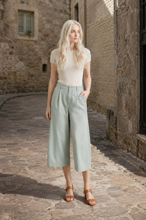 Fern 64 crop trouser product hero