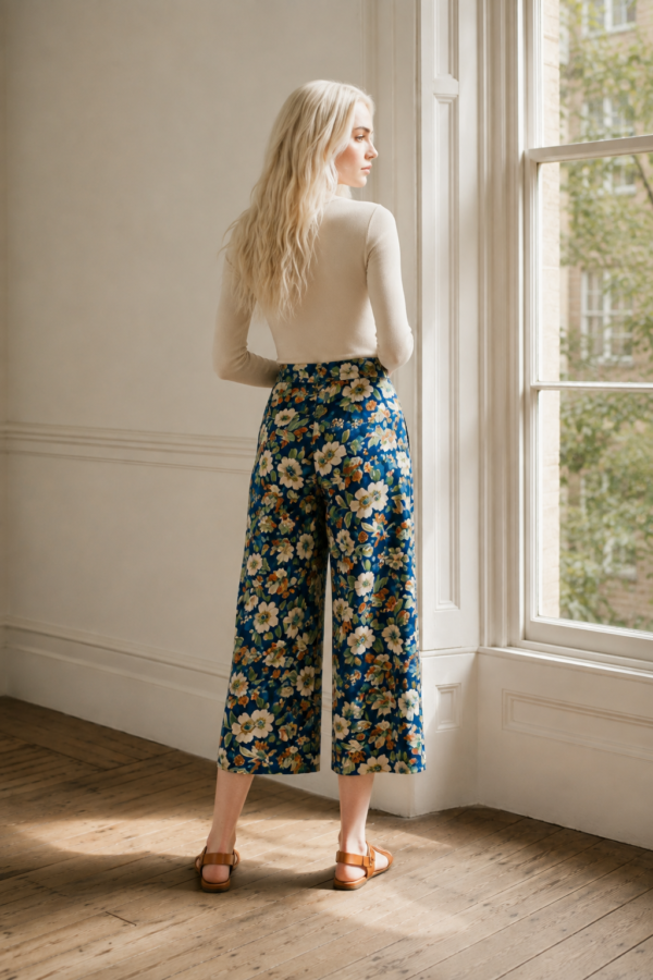 Fern 74 crop trouser back or construction